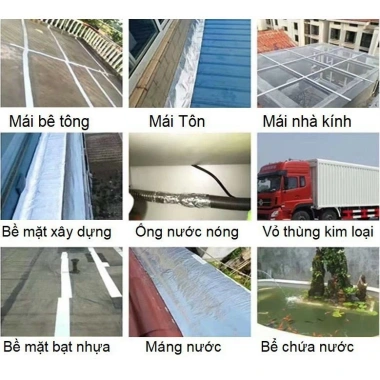 Keo dán chống thấm đa năng 5x5cm cho tường, trần, mái tôn, ống nước, bể bơi - Giá chỉ 29.000đ 3