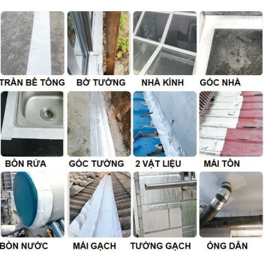 Keo dán chống thấm đa năng 5x5cm cho tường, trần, mái tôn, ống nước, bể bơi - Giá chỉ 29.000đ 5