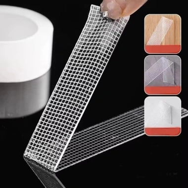 Keo dán hai mặt siêu mạnh SWEETASHAHEARTS - Băng dính lưới chống nước, dải băng 1/2mm không dấu vết, dễ tháo rời 5