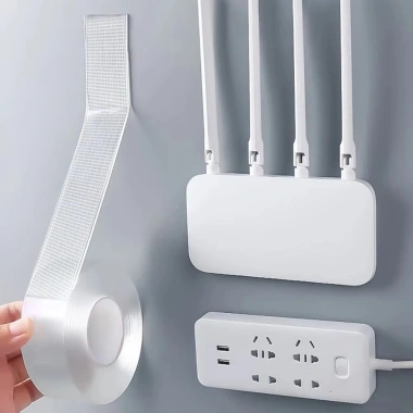Keo dán hai mặt siêu mạnh SWEETASHAHEARTS - Băng dính lưới chống nước, dải băng 1/2mm không dấu vết, dễ tháo rời 9