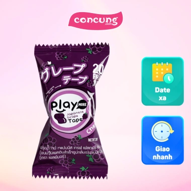 Kẹo dẻo cuộn Playmore vị nho nhật 21g - Giá chỉ 11.000đ, giảm từ 13.530đ, thơm ngon, mềm dẻo 2 Kẹo dẻo cuộn Playmore vị nho nhật 21g - Giá chỉ 11.000đ, giảm từ 13.530đ, thơm ngon, mềm dẻo 2