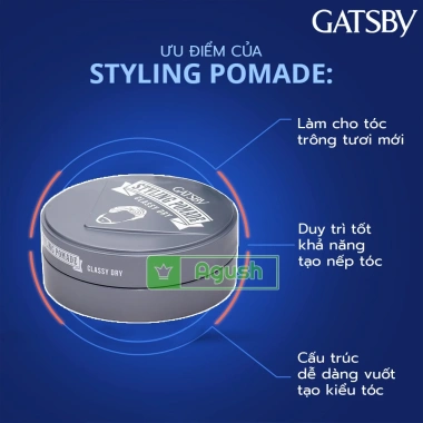 Keo vuốt tóc nam Gatsby Pomade Classy Dry 75g Giữ nếp thơm Nhật giá 169k 6