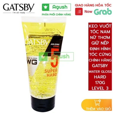 Keo vuốt tóc nam nữ Gatsby Water Gloss Super Hard 170g – Giữ nếp cứng bóng, thơm lâu, 158k 8