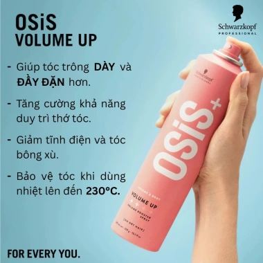 Keo Xịt Phồng Tóc OSiS+ Volume Up 300ml Tăng Độ Phồng Dưỡng Tóc Giá Ưu Đãi 376k 4
