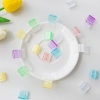 Kẹp đẩy LAKAM, Kẹp giấy chữ bằng nhựa trong suốt, Màu kẹo chất lượng cao Giấy kiểm tra đa chức năng Thư mục tập tin Văn phòng phẩm 6