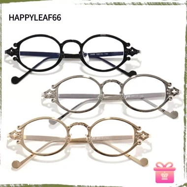 Kẹp kính thời trang HAPPYLEAF Nhật Bản – Chống ánh xanh, kim loại đa màu, bảo vệ thị lực nam nữ