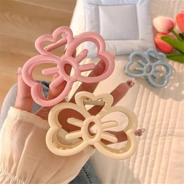 Kẹp tóc đơn giản dễ thương Nơ, Cuộn lưng đầu, Cá mập - Giá 29.484 VND 7