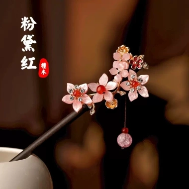 Kẹp tóc gỗ Trung Hoa cổ điển - phù hợp hanfu, sườn xám, giảm 22% còn 105.164₫
