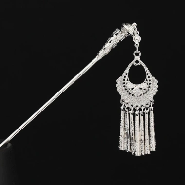 Kẹp tóc handmade Miao phong cách dân tộc Vân Nam retro, thích hợp sân khấu và làm đẹp, giá ưu đãi 99.966₫ 4