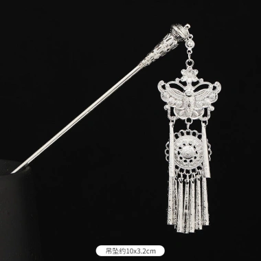 Kẹp tóc handmade Miao phong cách dân tộc Vân Nam retro, thích hợp sân khấu và làm đẹp, giá ưu đãi 99.966₫ 8