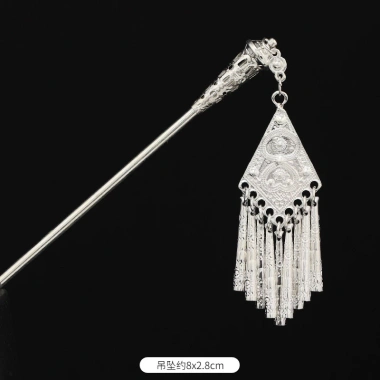 Kẹp tóc handmade Miao phong cách dân tộc Vân Nam retro, thích hợp sân khấu và làm đẹp, giá ưu đãi 99.966₫ 9