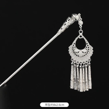 Kẹp tóc handmade Miao phong cách dân tộc Vân Nam retro, thích hợp sân khấu và làm đẹp, giá ưu đãi 99.966₫ 10