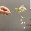 Kẹp tóc Hanfu tua rua xoắn hoa sen - Phụ kiện thời trang FXFG