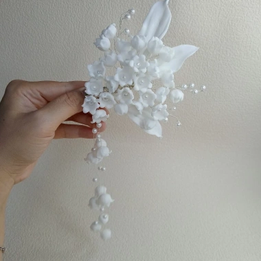 Kẹp tóc hoa linh lan handmade - Tiệm Nhà Xoài, giá ưu đãi 212.500đ