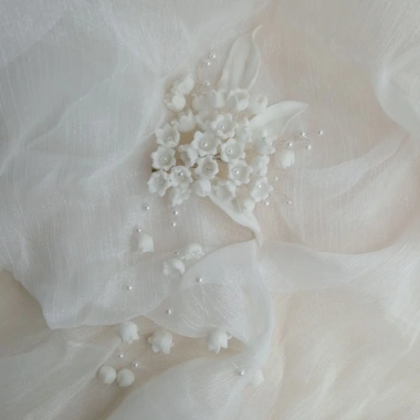 Kẹp tóc hoa linh lan handmade - Tiệm Nhà Xoài, giá ưu đãi 212.500đ