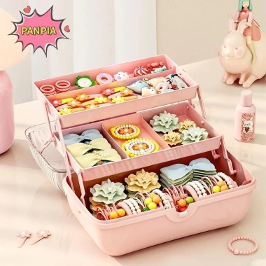 Kẹp tóc nhiều lớp dễ thương cô gái - Hộp bảo quản, phụ kiện trẻ em, chỉ 62.424₫