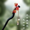 Kẹp tóc tím ánh sáng Mun phong cách cổ xưa, phụ kiện Hanfu giảm 18% 3