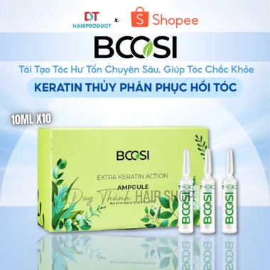 Keratin Thủy Phân BCOSI 10ml x10 - Phục hồi tóc hư tổn, chắc khỏe, giá 400k