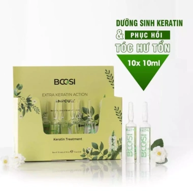 Keratin Thủy Phân BCOSI 10ml x10 - Phục hồi tóc hư tổn, chắc khỏe, giá 400k