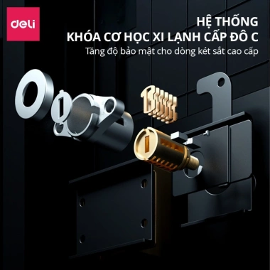 Két Sắt Vân Tay DELI Cao Cấp – Bảo Hộ Tài Sản, Thông Báo Giọng Nói, Giá Ưu Đãi 5.8 Triệu