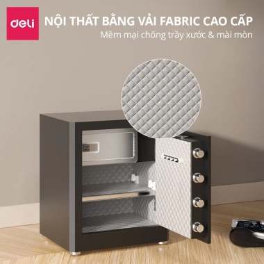 Két Sắt Vân Tay DELI Cao Cấp – Bảo Hộ Tài Sản, Thông Báo Giọng Nói, Giá Ưu Đãi 5.8 Triệu