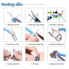 Keystone Jack RJ45 Cat6A Cat7 Cat8 hợp kim kẽm - Hỗ trợ cáp 22‑26AWG, giảm giá Zoerax 205.700₫ 7