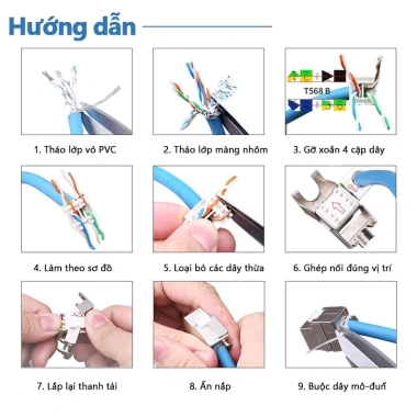 Keystone Jack RJ45 Cat6a/7/8 STP không dụng cụ hợp kim kẽm che chắn Giá chỉ 51.700 VND