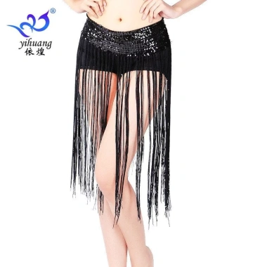 Khăn Bụng Khiêu Vũ Sequin Viền Hông Đính Hạt Lấp Lánh - Phù hợp Quấn Váy, 164k