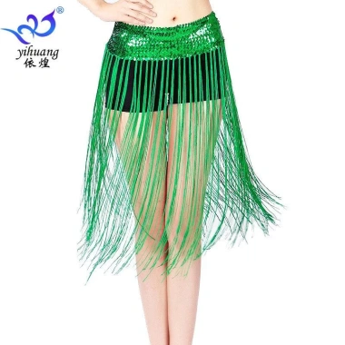 Khăn Bụng Khiêu Vũ Sequin Viền Hông Đính Hạt Lấp Lánh - Phù hợp Quấn Váy, 164k