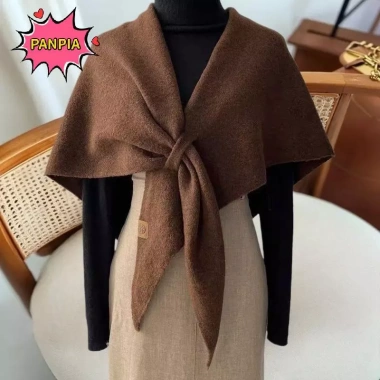 Khăn choàng cape dày mùa đông dệt kim mềm mại, quấn cổ ấm áp - Giá chỉ 153k
