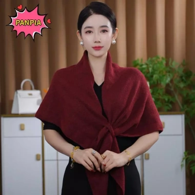 Khăn choàng cape dày mùa đông dệt kim mềm mại, quấn cổ ấm áp - Giá chỉ 153k