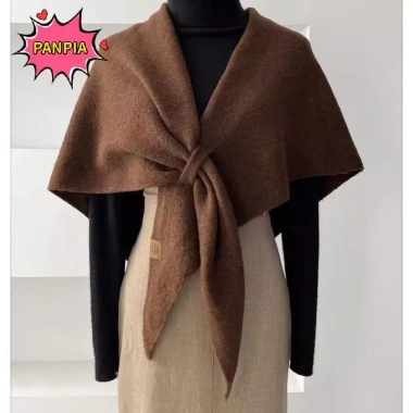 Khăn choàng cape dày mùa đông dệt kim mềm mại, quấn cổ ấm áp - Giá chỉ 153k