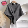 Khăn choàng cape dày mùa đông dệt kim mềm mại, quấn cổ ấm áp - Giá chỉ 153k 10