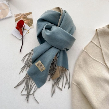 Khăn choàng cổ unisex Hàn Quốc thu đông, len cashmere hai mặt - Giá chỉ 590k 4