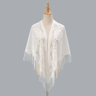 Khăn Choàng Nữ Thanh Lịch Vải Tuyền - Phụ Kiện Đám Cưới Hoàn Hảo Cho Cô Dâu 57.780₫ 8