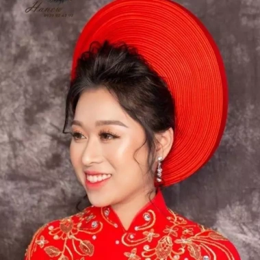 Khăn đóng nhiều tầng CHAANG - Khăn xếp truyền thống cô dâu, nhẹ đẹp, chỉ 343.000₫