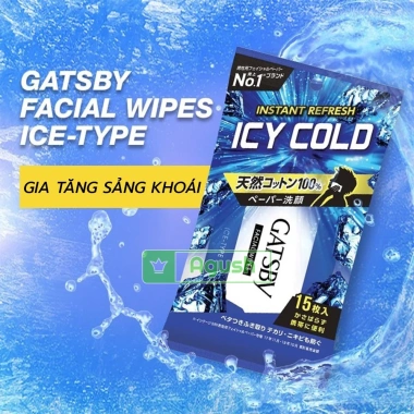 Khăn giấy ướt Gatsby Deodorant Body Paper 30 tờ - Gói vuông thơm, có cồn, 398.000₫ 6 Khăn giấy ướt Gatsby Deodorant Body Paper 30 tờ - Gói vuông thơm, có cồn, 398.000₫ 6