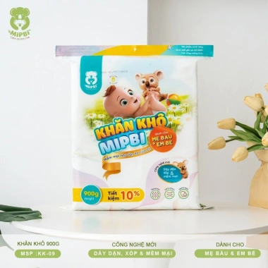 Khăn khô đa năng dập vân nổi MIPBI – Vệ sinh bé và mẹ, giá chỉ 90.000đ