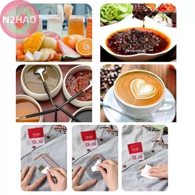 Khăn Lau Ướt Di Động N2HAO - Loại Bỏ Vết Bẩn, Dầu, Giày Trắng, Áo Khoác, 48.620₫ 5