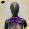Khăn lông vũ sân khấu cosplay - Vòng cổ ngọc trai giả, ruy băng điều chỉnh, 127k