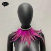 Khăn lông vũ sân khấu cosplay - Vòng cổ ngọc trai giả, ruy băng điều chỉnh, 127k 2