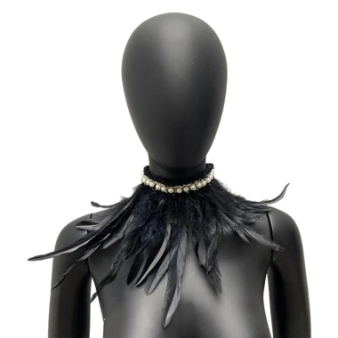Khăn lông vũ sân khấu cosplay - Vòng cổ ngọc trai giả, ruy băng điều chỉnh, 127k 10 Khăn lông vũ sân khấu cosplay - Vòng cổ ngọc trai giả, ruy băng điều chỉnh, 127k 10