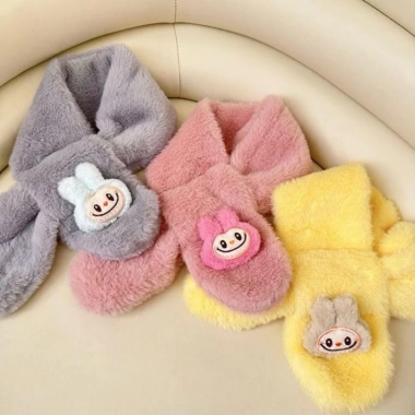 Khăn quàng cổ ấm cho bé gái 3‑15 tuổi, mềm mịn, siêu cute, giảm giá còn 68.800₫ 2