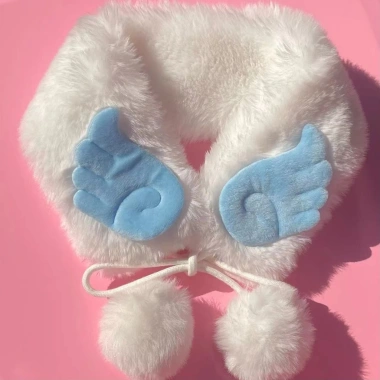 Khăn quàng cổ cánh mỏ bông ấm áp mùa đông Hán phục Lolita F & X 191k 2
