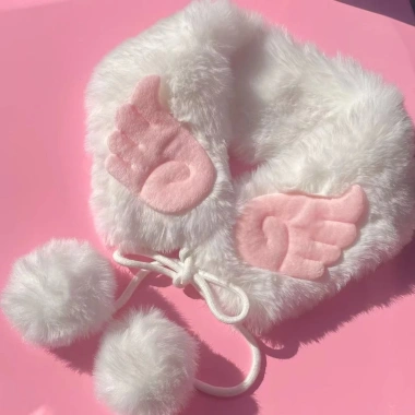 Khăn quàng cổ cánh mỏ bông ấm áp mùa đông Hán phục Lolita F & X 191k 6