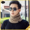 Khăn quàng cổ nam mùa đông ấm áp nhung dày dệt kim màu trơn - Giá ưu đãi 103.680 VND