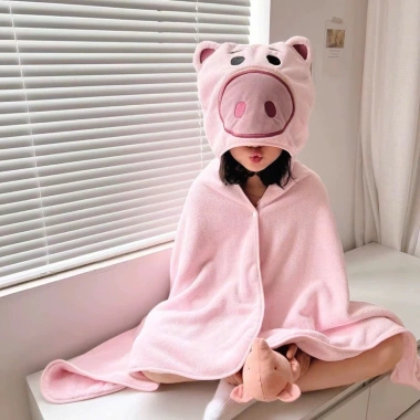 Khăn tắm choàng hoạt hình dễ thương cho bé trai, bé gái – chỉ 99.900đ