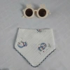 Khăn Tam Giác Yếm Ăn Dặm Bé Xô Muslin Mềm Mại 2 Nấc Cúc Bấm Thấm Hút 45.000đ 8