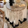 Khăn trải bàn ren rỗng sợi tổng hợp vintage - Che bụi, sang trọng cho nhà, khách sạn, hội nghị - Giá chỉ 77.963₫ 2