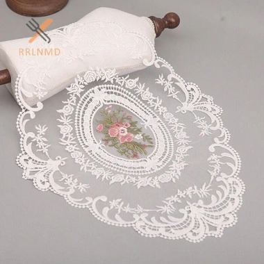 Khăn Trải Bàn Thêu Vải Thanh Lịch Rrlnmd - Đế Lót Ly & Cà Phê, Giá Ưu Đãi 36.936 VND